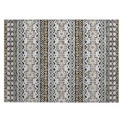 Machine Washable Indoor/Outdoor Chantille ACN2760 Black 2'6" x 3'10" Rug