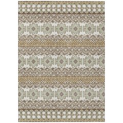 Machine Washable Indoor/Outdoor Chantille ACN2760 Brown 5' x 7'6" Rug