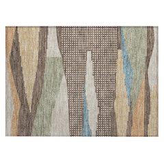 Machine Washable Indoor/Outdoor Chantille ACN2761 Brown 2'6" x 3'10" Rug