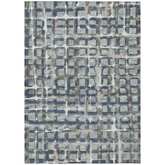 Machine Washable Indoor/Outdoor Chantille ACN2762 Blue 5' x 7'6" Rug
