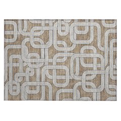 Machine Washable Indoor/Outdoor Chantille ACN2764 Brown 2'6" x 3'10" Rug