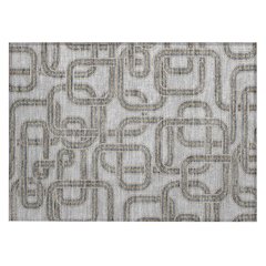 Machine Washable Indoor/Outdoor Chantille ACN2764 Gray 2'6" x 3'10" Rug