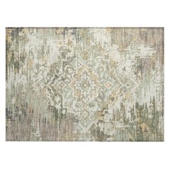 Machine Washable Indoor/Outdoor Chantille ACN2765 Green 2'6" x 3'10" Rug