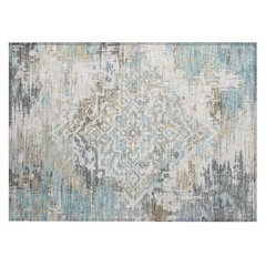 Machine Washable Indoor/Outdoor Chantille ACN2765 Teal 2'6" x 3'10" Rug