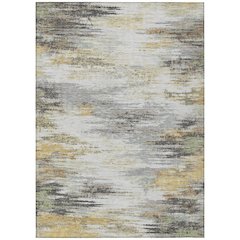 Machine Washable Indoor/Outdoor Chantille ACN2766 Gray 5' x 7'6" Rug
