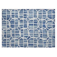 Machine Washable Indoor/Outdoor Chantille ACN2769 Blue 2'6" x 3'10" Rug