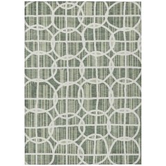 Machine Washable Indoor/Outdoor Chantille ACN2769 Green 5' x 7'6" Rug