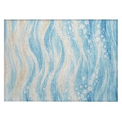Machine Washable Indoor/Outdoor Chantille ACN2770 Blue 2'6" x 3'10" Rug