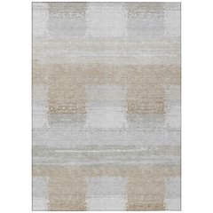 Machine Washable Indoor/Outdoor Chantille ACN2772 Gray 5' x 7'6" Rug