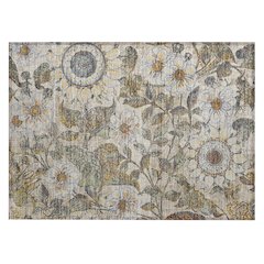 Machine Washable Indoor/Outdoor Chantille ACN2774 Brown 2'6" x 3'10" Rug