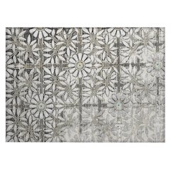 Machine Washable Indoor/Outdoor Chantille ACN2775 Gray 2'6" x 3'10" Rug