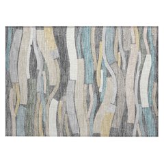 Machine Washable Indoor/Outdoor Chantille ACN2776 Gray 2'6" x 3'10" Rug