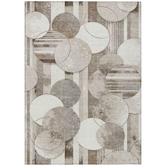 Machine Washable Indoor/Outdoor Chantille ACN2778 Brown 5' x 7'6" Rug