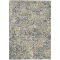 Machine Washable Indoor/Outdoor Chantille ACN2779 Gray 5' x 7'6" Rug
