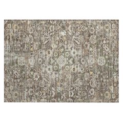 Machine Washable Indoor/Outdoor Chantille ACN2782 Brown 2'6" x 3'10" Rug