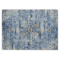 Machine Washable Indoor/Outdoor Chantille ACN2782 Blue 2'6" x 3'10" Rug
