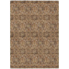 Machine Washable Indoor/Outdoor Chantille ACN2783 Orange 5' x 7'6" Rug