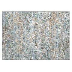 Machine Washable Indoor/Outdoor Chantille ACN2786 Teal 2'6" x 3'10" Rug