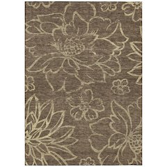 Machine Washable Indoor/Outdoor Chantille ACN2789 Brown 5' x 7'6" Rug