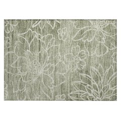 Machine Washable Indoor/Outdoor Chantille ACN2789 Green 2'6" x 3'10" Rug