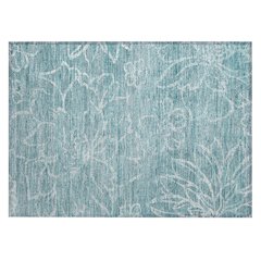 Machine Washable Indoor/Outdoor Chantille ACN2789 Teal 2'6" x 3'10" Rug