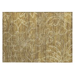 Machine Washable Indoor/Outdoor Chantille ACN2789 Gold 2'6" x 3'10" Rug