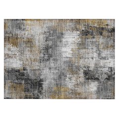 Machine Washable Indoor/Outdoor Chantille ACN2790 Gray 2'6" x 3'10" Rug