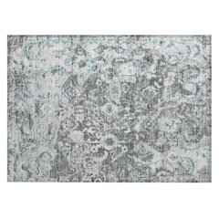 Machine Washable Indoor/Outdoor Chantille ACN2791 Gray 2'6" x 3'10" Rug