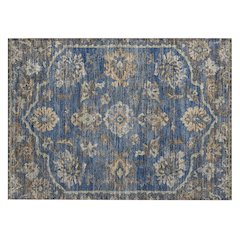 Machine Washable Indoor/Outdoor Chantille ACN2793 Blue 2'6" x 3'10" Rug