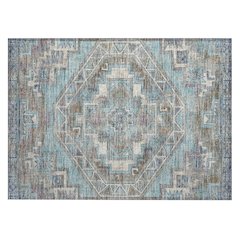 Machine Washable Indoor/Outdoor Chantille ACN2794 Teal 2'6" x 3'10" Rug