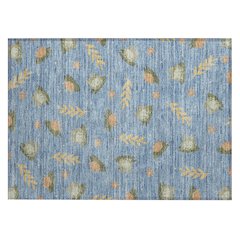 Machine Washable Indoor/Outdoor Chantille ACN2795 Blue 2'6" x 3'10" Rug