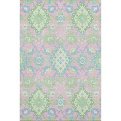 Premium Machine Washable Mayfield AMF1002 Pink 3' x 5' Rug
