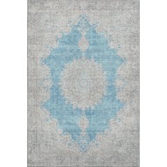 Premium Machine Washable Mayfield AMF1003 Teal 3' x 5' Rug