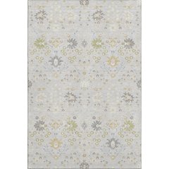 Premium Machine Washable Mayfield AMF1009 Silver 3' x 5' Rug