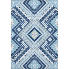 Premium Machine Washable Mayfield AMF1010 Navy 3' x 5' Rug
