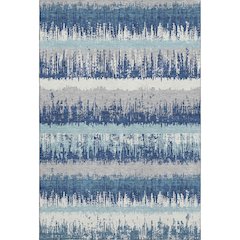 Premium Machine Washable Mayfield AMF1013 Blue 3' x 5' Rug