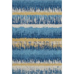 Premium Machine Washable Mayfield AMF1013 Navy 3' x 5' Rug