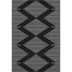 Premium Machine Washable Mayfield AMF1016 Black 3' x 5' Rug