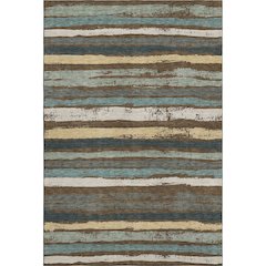 Premium Machine Washable Mayfield AMF1019 Fudge 3' x 5' Rug
