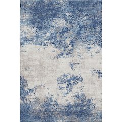 Premium Machine Washable Mayfield AMF1027 Navy 3' x 5' Rug