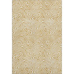 Premium Machine Washable Mayfield AMF1030 Gold 3' x 5' Rug