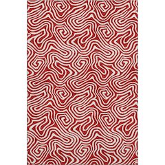 Premium Machine Washable Mayfield AMF1030 Red 3' x 5' Rug