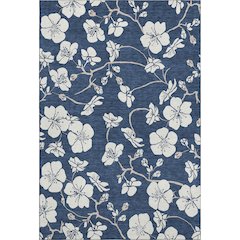 Premium Machine Washable Mayfield AMF1032 Navy 3' x 5' Rug