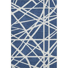 Premium Machine Washable Mayfield AMF1040 Navy 3' x 5' Rug