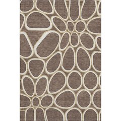 Premium Machine Washable Mayfield AMF1041 Brown 3' x 5' Rug
