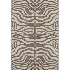Premium Machine Washable Mayfield AMF1042 Brown 3' x 5' Rug
