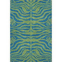 Premium Machine Washable Mayfield AMF1043 Green 3' x 5' Rug