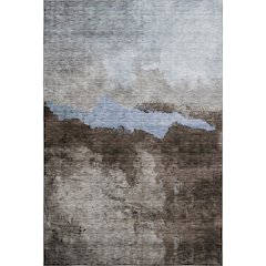 Premium Machine Washable Mayfield AMF1069 Chocolate 3' x 5' Rug