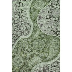 Premium Machine Washable Mayfield AMF1078 Olive 3' x 5' Rug