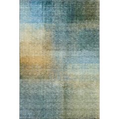Premium Machine Washable Mayfield AMF1096 Blue 3' x 5' Rug
